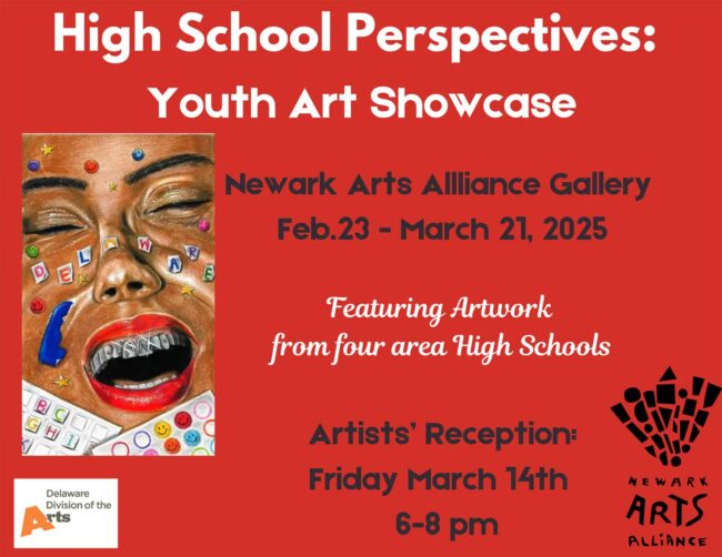 03 Youth-Art-Showcase- Graphic image showing the title image for the High School Perspectives: Youth Art Showcase gallery show