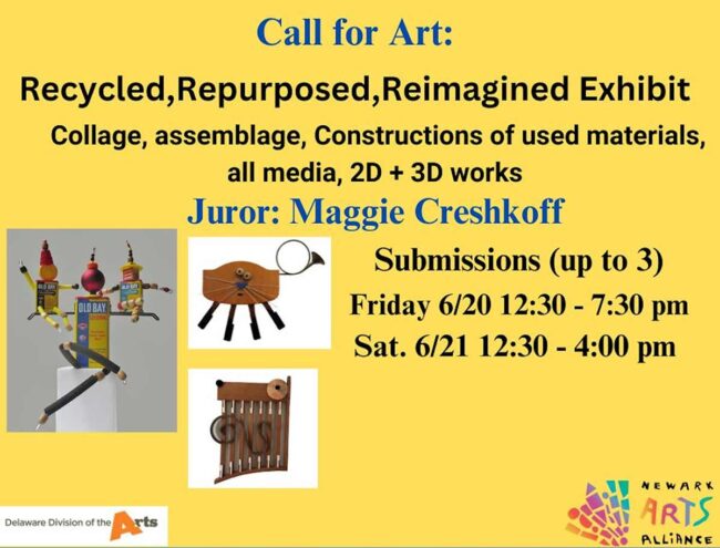 Graphic for Recycled, Reimagined, and Repurposed Call For Art