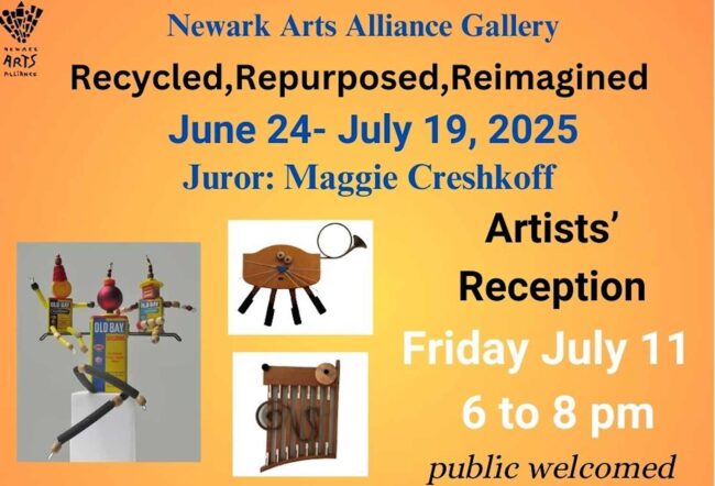 07-recycled-repurposed-reimangined-art-Exhibit-v2 Graphic for show reception Recycled, Repurposed, Reimagined Art