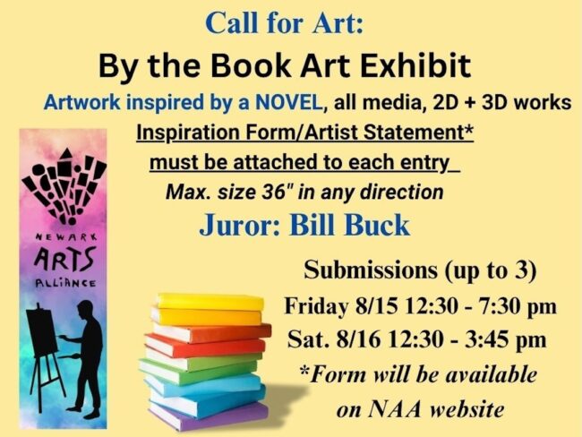 Graphic for Call for Art for the By The Book Art Exhibit