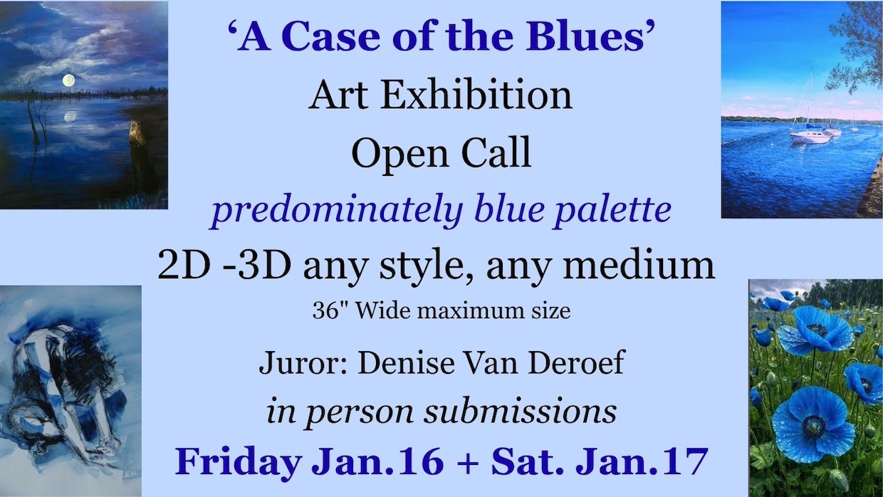 Graphic for A Case Of The Blues art exhibit call for art