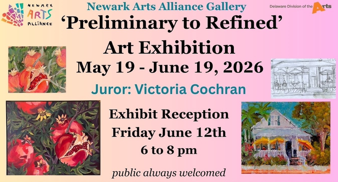 Graphic for exhibition Preliminary To Refined