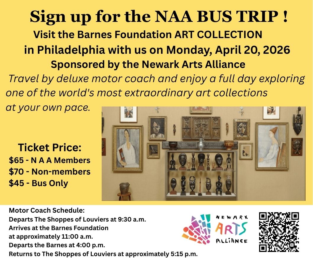 Graphic for bus trip to Barnes Foundation